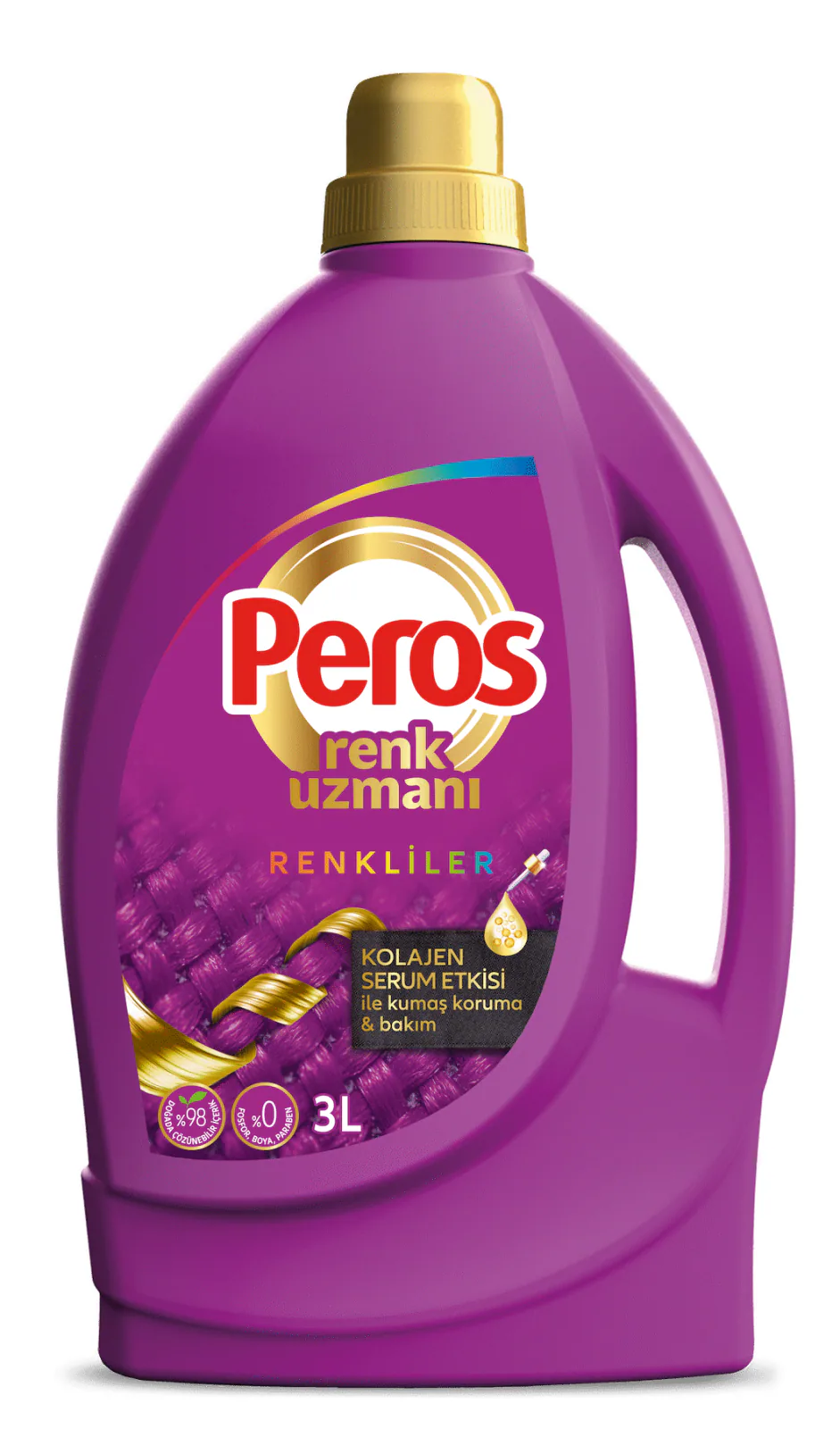 Peros Renk Uzmanı Renkliler Kolajen Serum Etkisi Sıvı Deterjan 3 lt