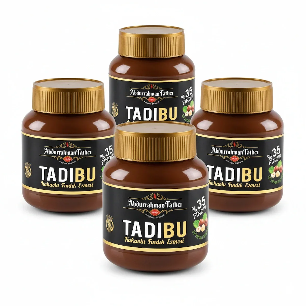 TADIBU Kakaolu Fındık Ezmesi 330g x 4 Adet