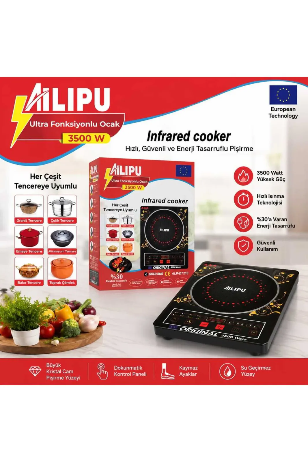 Ailipu 3500 Watt Ocak