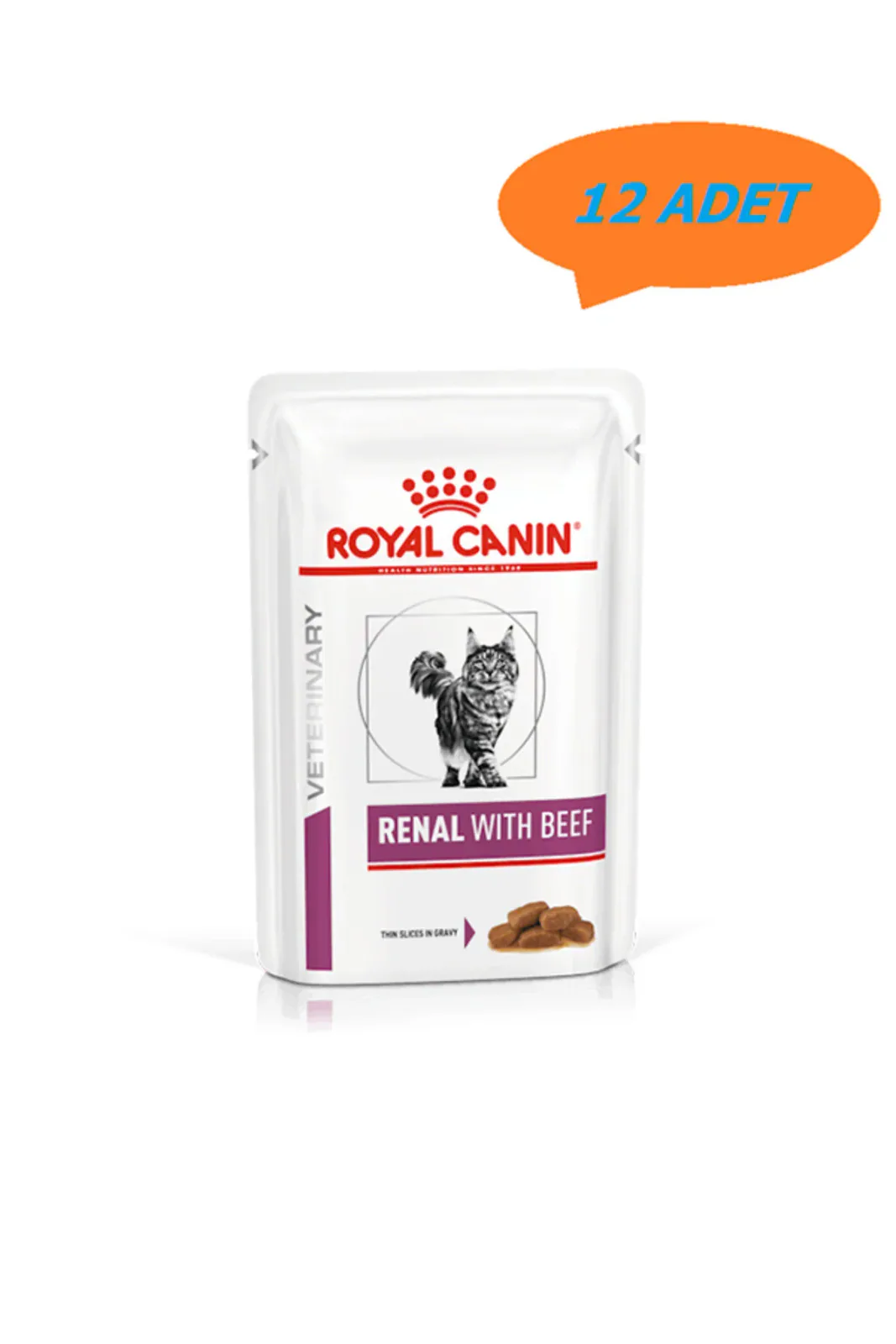 Renal with Beef Sığır Etli Kedi Yaş Maması 12 x 85gr
