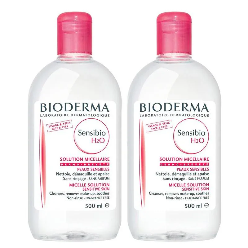 Bioderma Sensibio H2O 500 ml 2 Adet Yüz ve Makyaj Temizleme Suyu