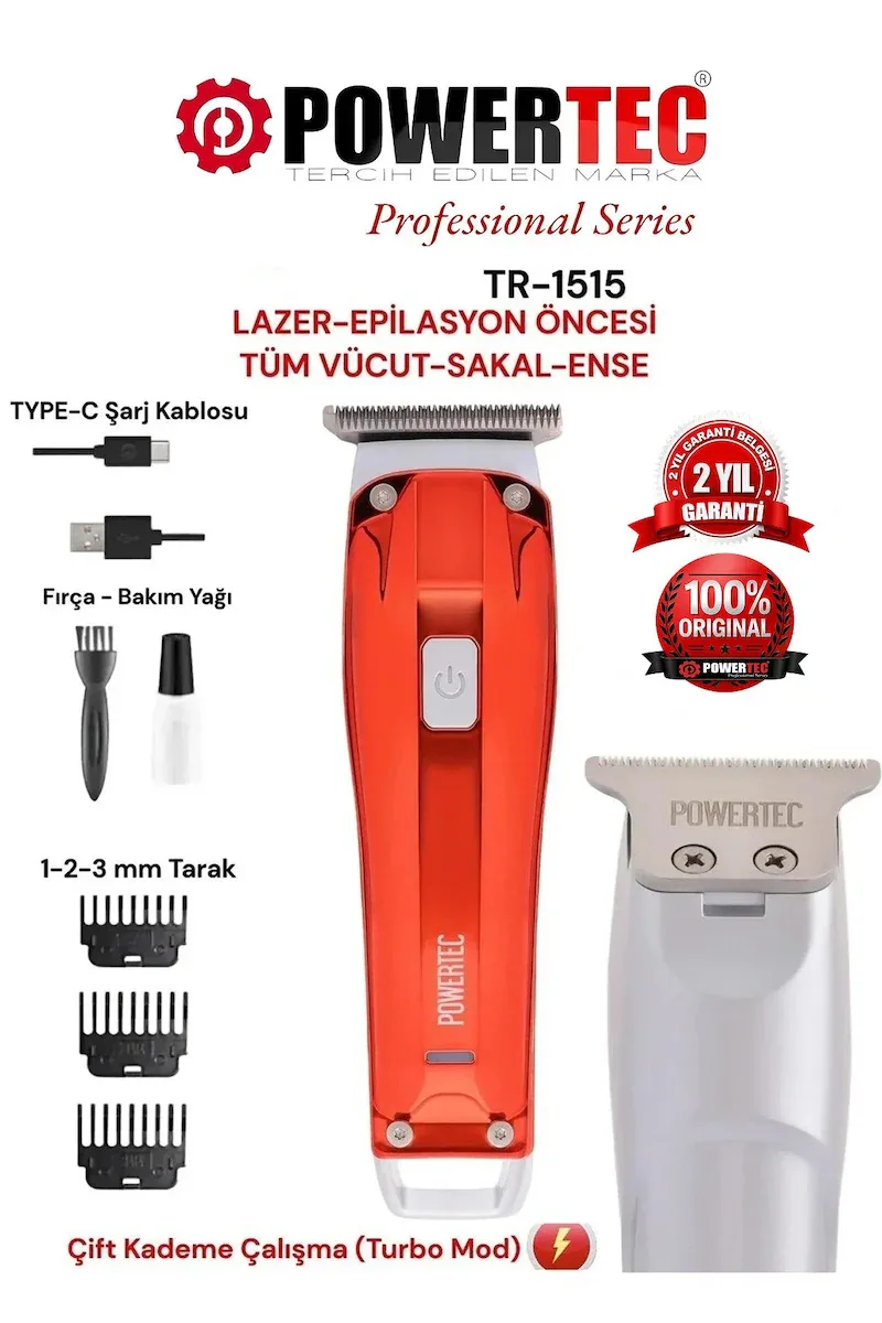 Powertec TR-1515 Tıraş Makinesi
