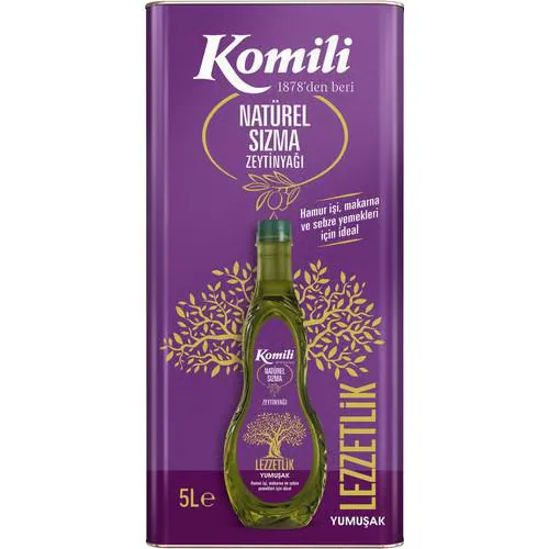 Komili Lezzetlik Sızma Zeytinyağı 5 lt Teneke