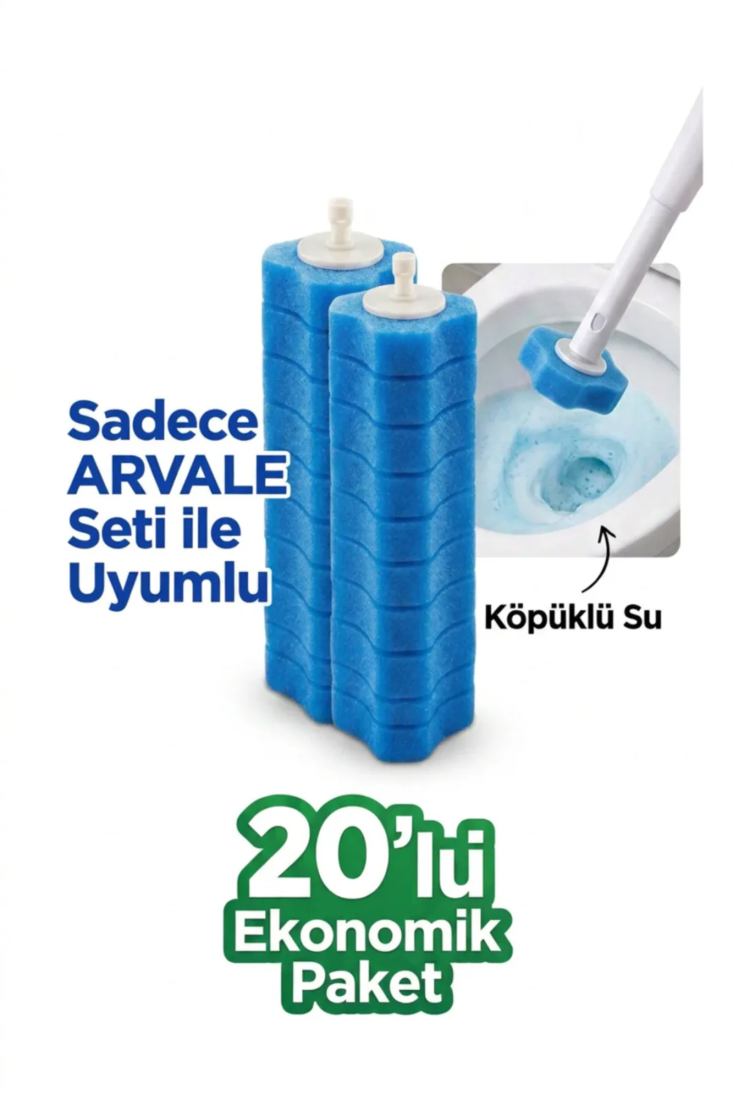 20 Adet Yedek Sünger Kullan At