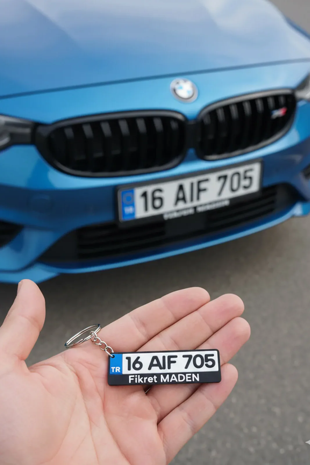 Kişiye Özel Plakalı Anahtarlık - 2 Adet