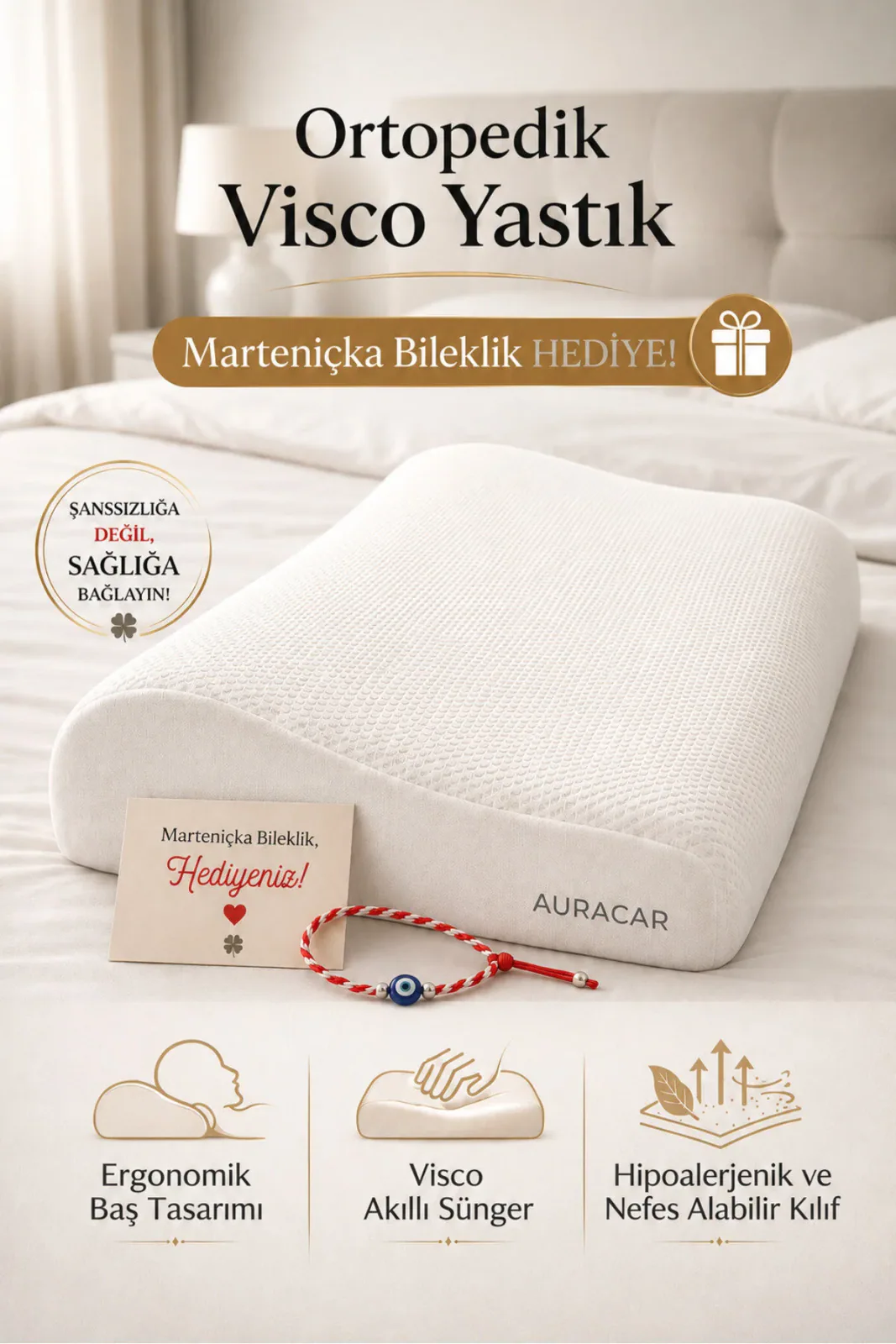 Ortopedik Visco Boyun Yastığı