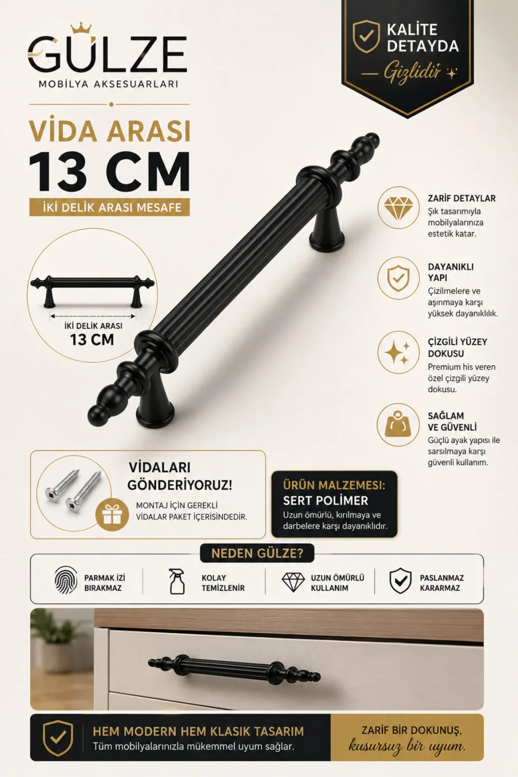 VEZİR Model Mobilya Kulpları