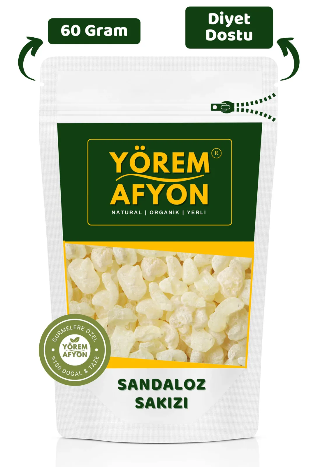 Diyet Dostu Yüksek Rakım Hasadı Sandaloz Sakızı | 60Gr