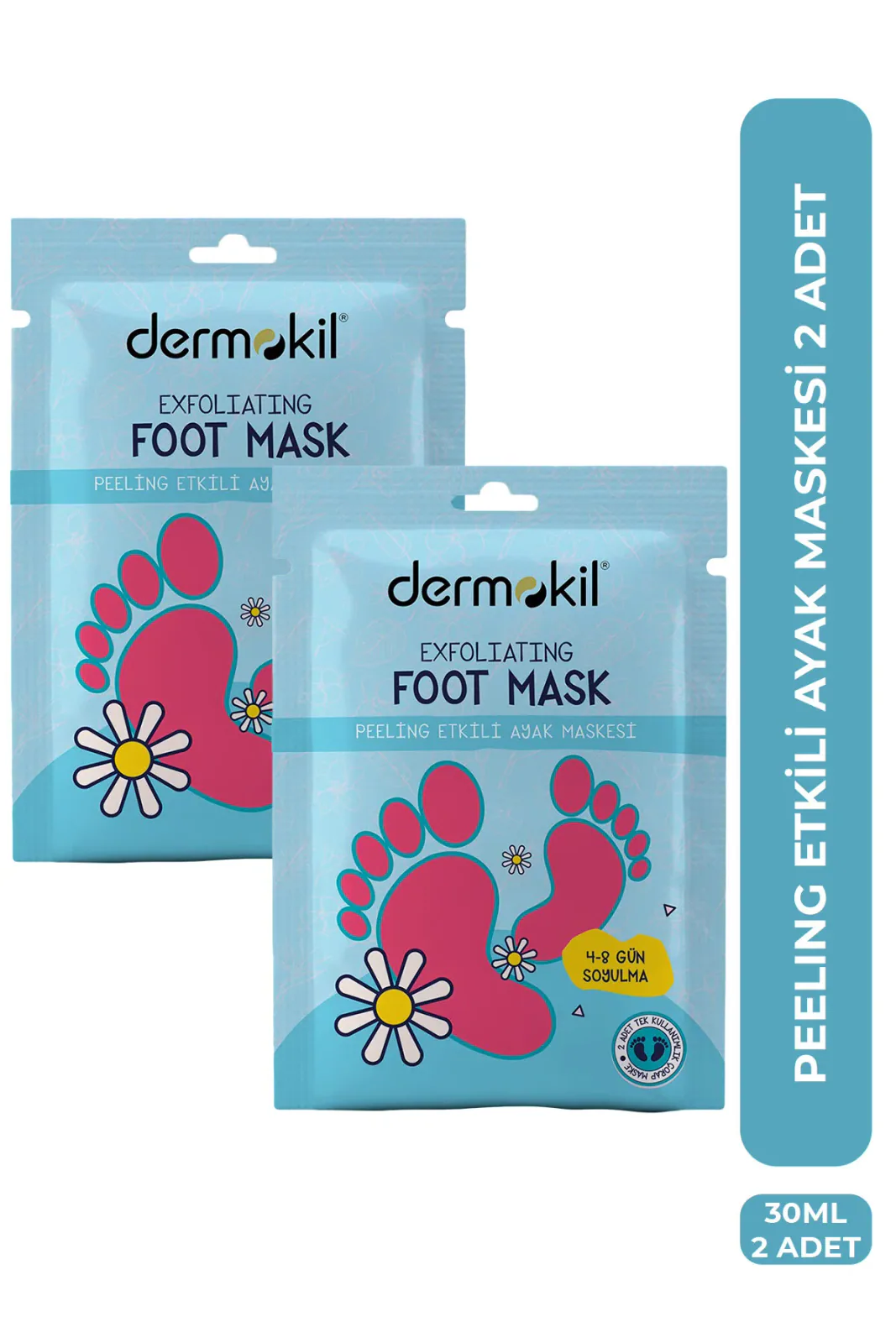 Peeling Etkili Soyulabilir Ayak Maskesi 30 ml x 2 Adet