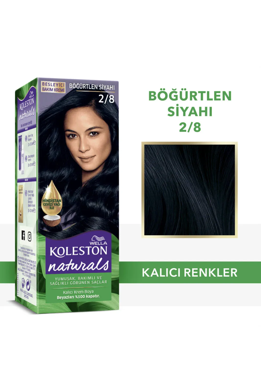 Koleston Naturals 2/8 Böğürtlen Siyah Saç Boyası