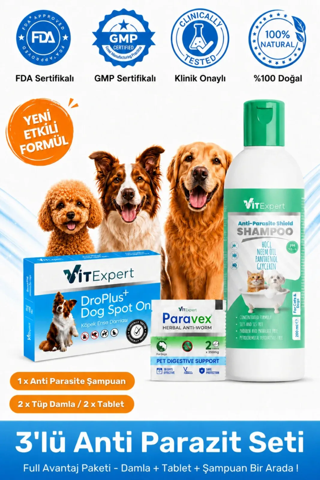 Köpek Anti Parazit Avantaj Paketi