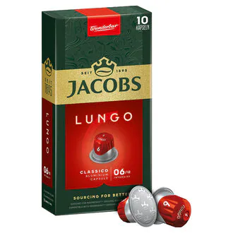 Jacobs Capsule Lungo 6 Classico 10'lu 52 G