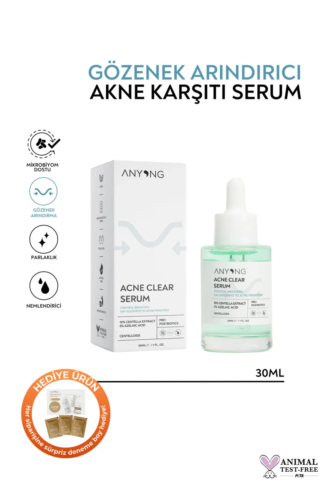 Sivilce Karşıtı Azelaik Asit %5 Serum 30 ml