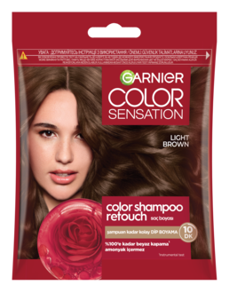 Garnier Color Shampoo Retouch Dip Boyası, Açık Kahve 5.0 40 Ml