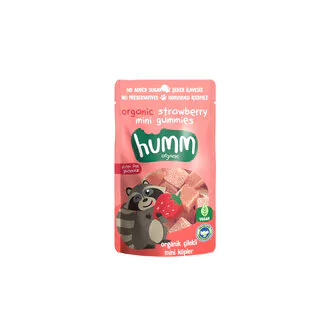 Humm Organic Organik Glutensiz Çilekli Mini Küpler 30G