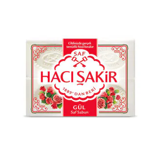 Hacı Şakir Gül Beyaz Kalıp Sabun 4X150 G