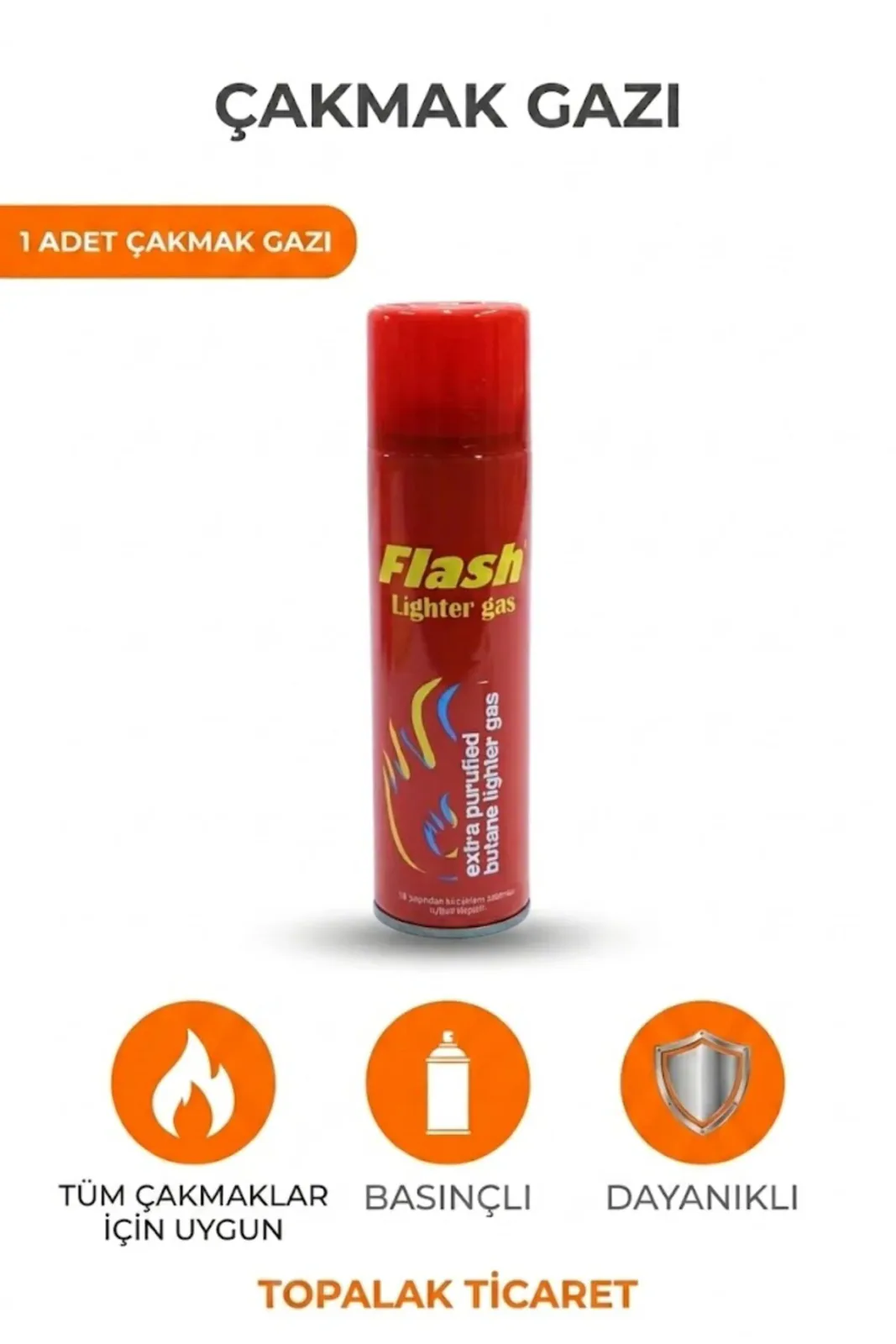 Flash Çakmak Gazı 1 Adet Tüm Çakmaklar Için
