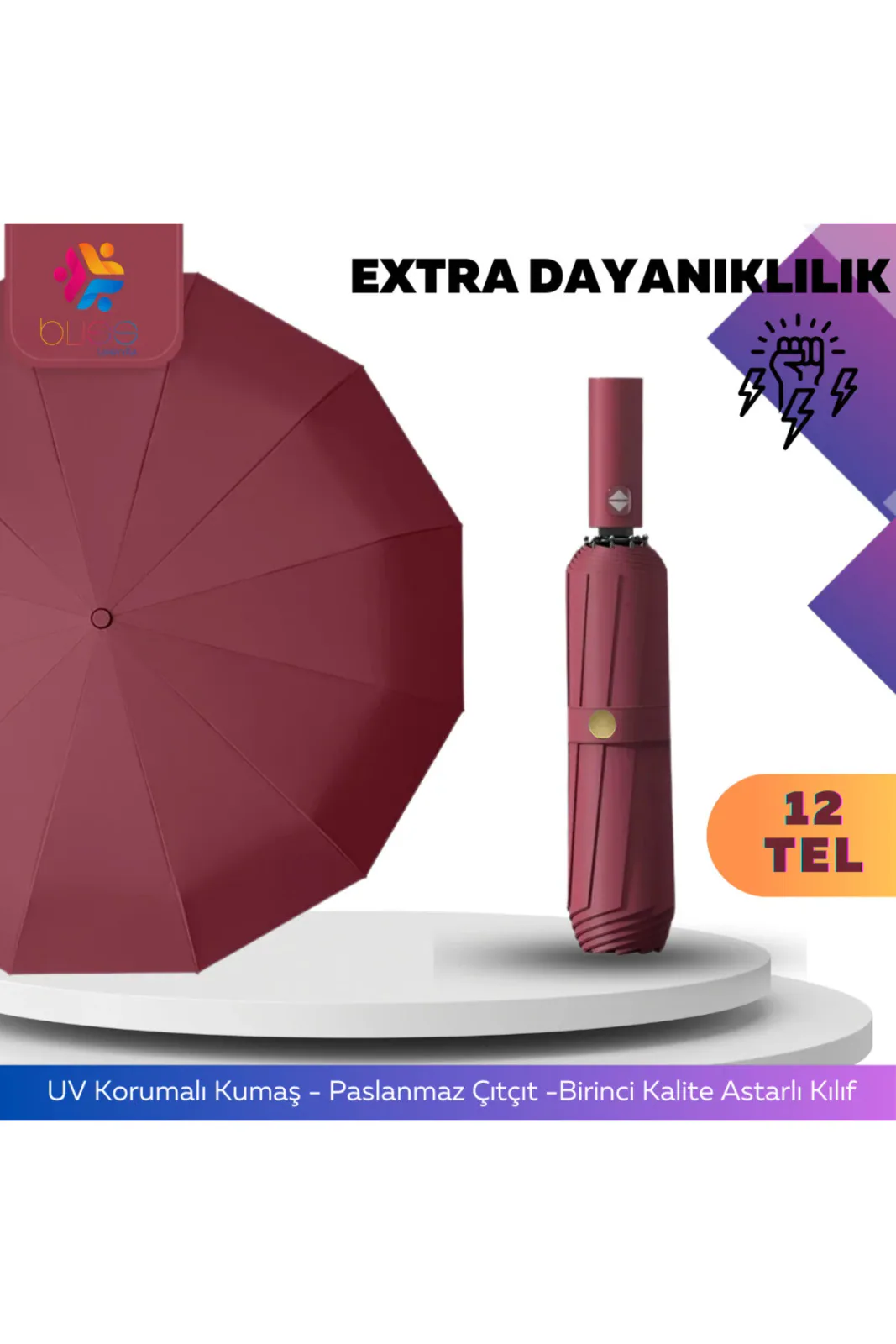 12 Telli Otomatik Şemsiye