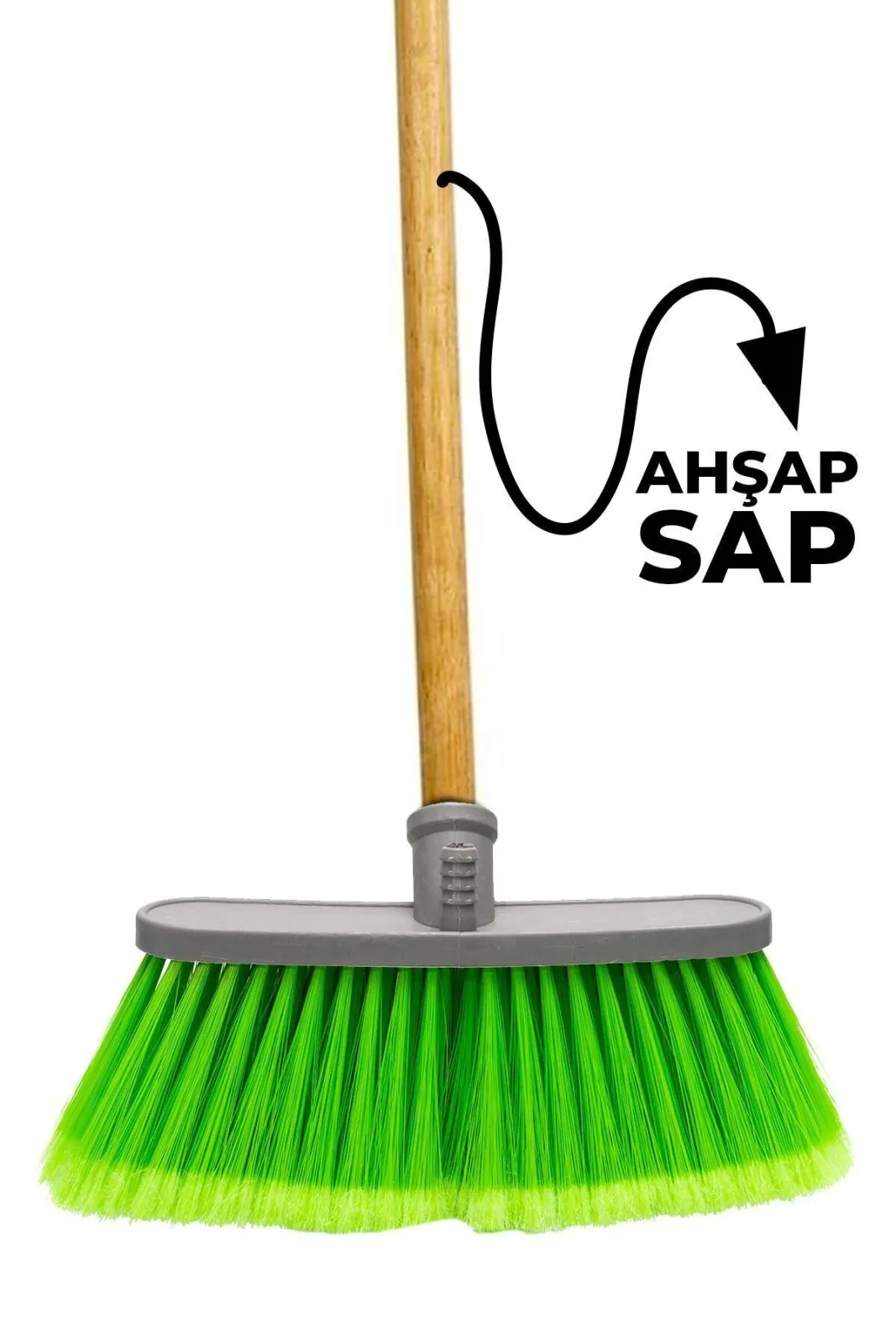 Ahşap Saplı Orta Boy Oto Fırça