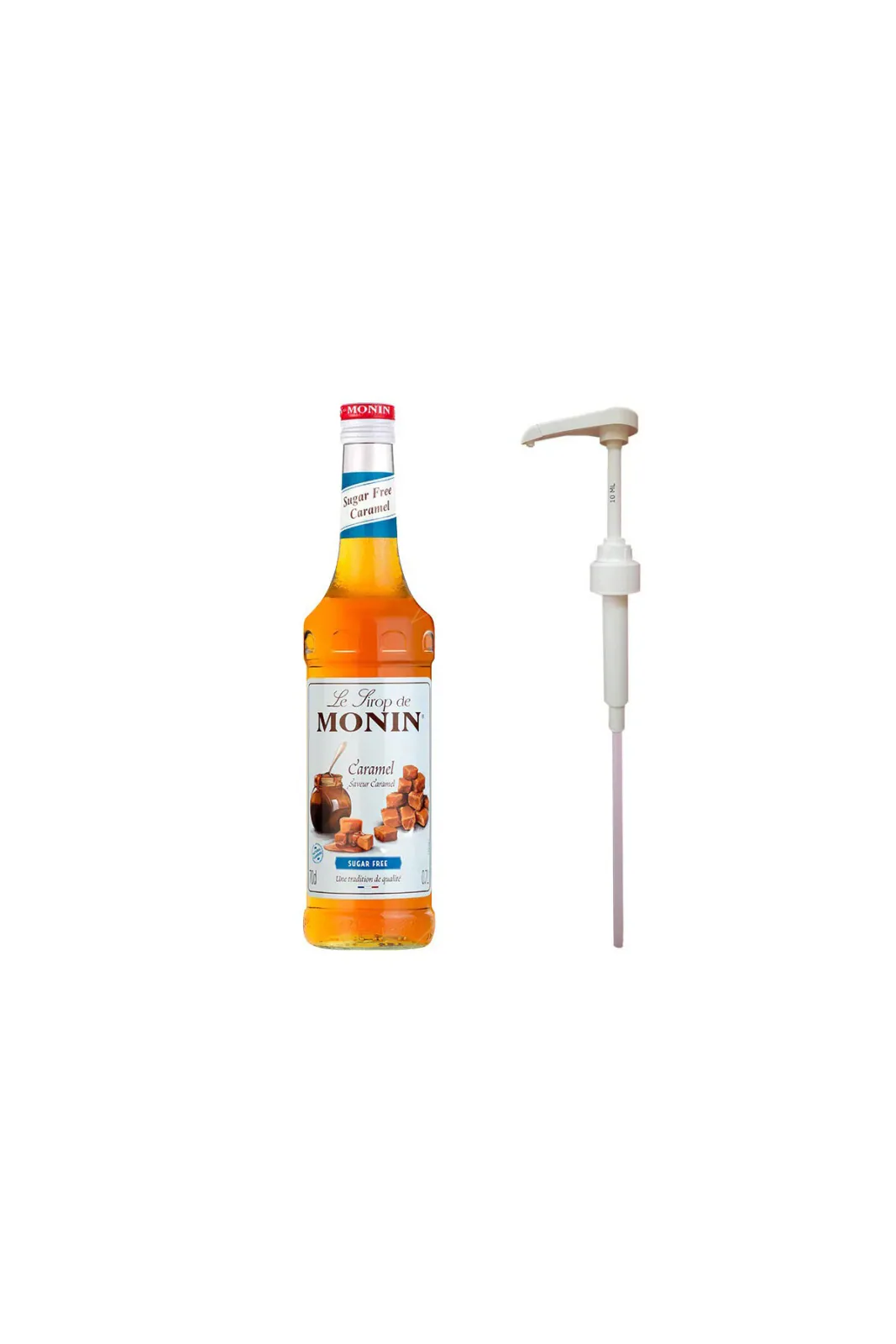 Şekersiz Karamel 700ml Şurup + Şurup Pompası