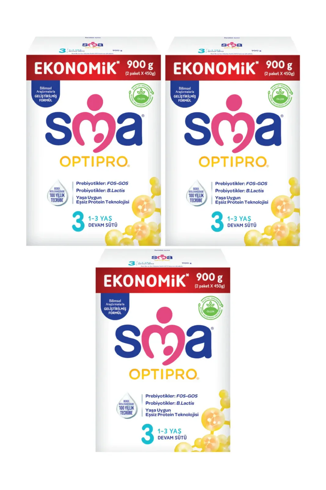 OPTIPRO 3 Numara 900 GR 3'lü Avantaj Paketi