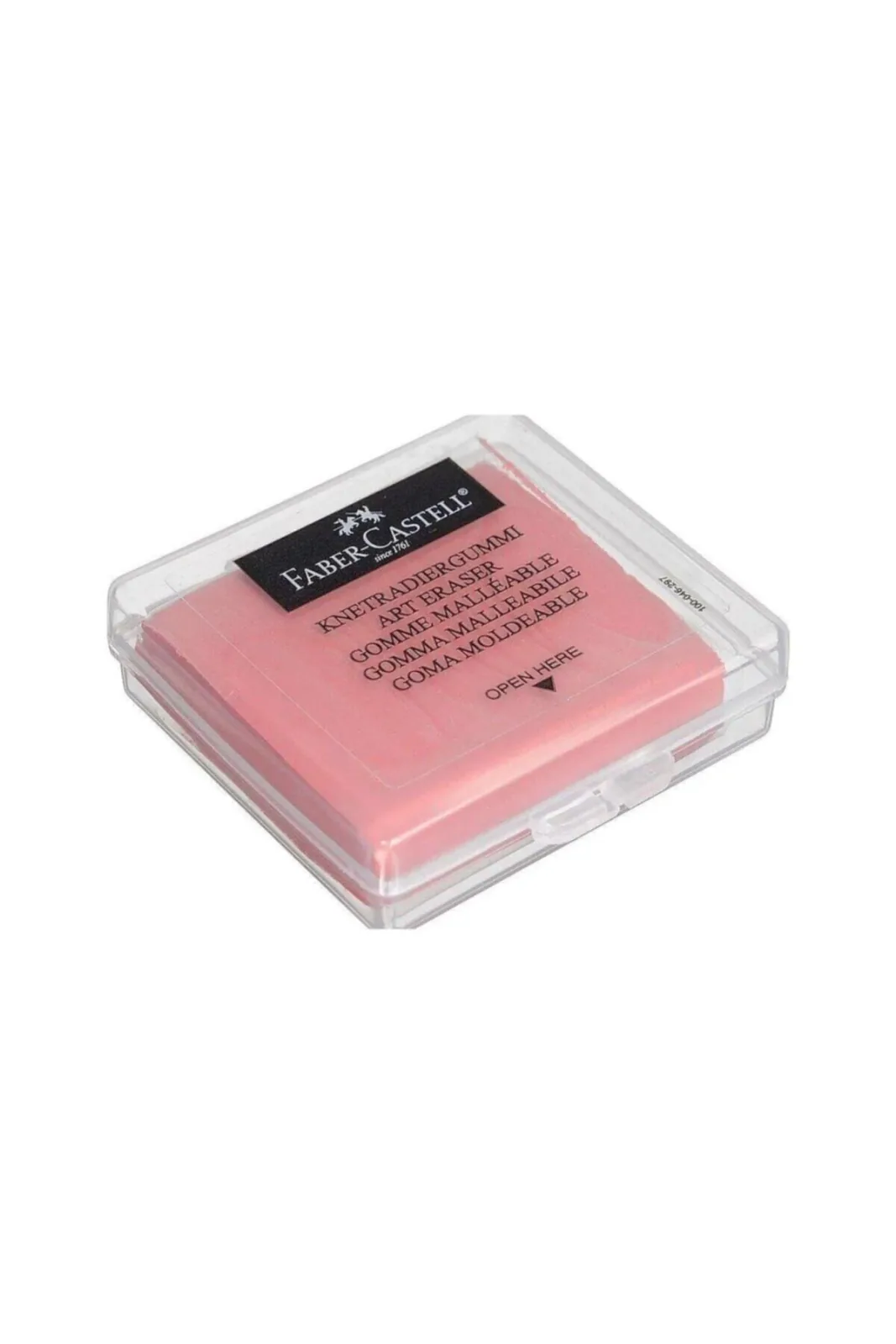 Plastik Kutulu Renkli Hamur Silgi - Pembe