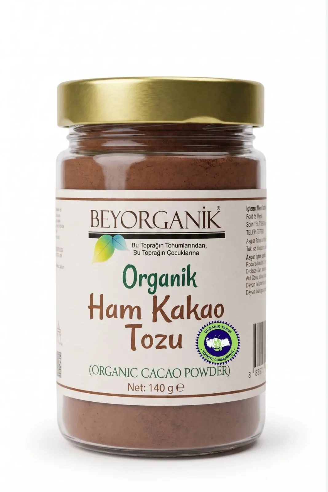 Organik Ham Kakao Tozu 140 gr