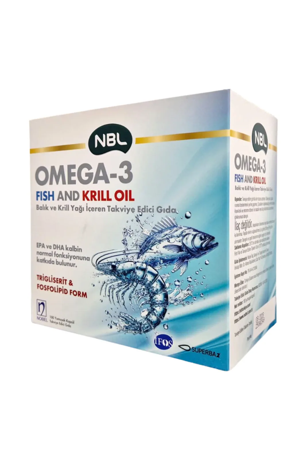 Omega 3 Fish And Krill Oil 100 Kapsül