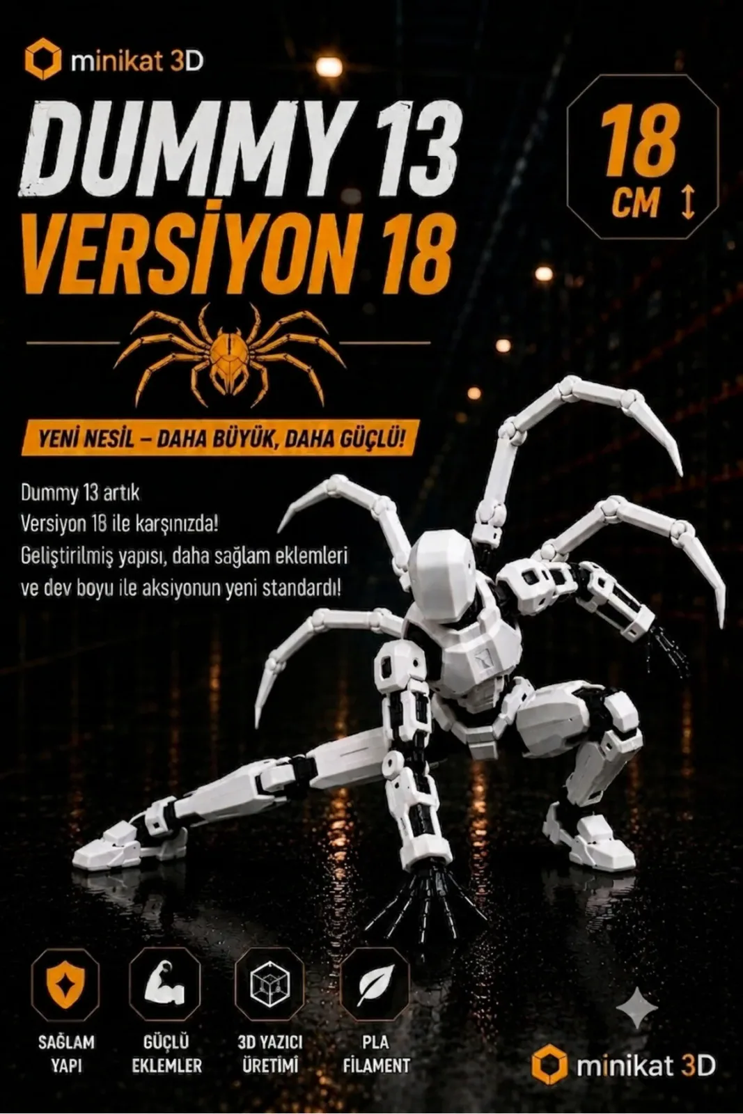 Dummy 13 Versiyon 15 Figur ve Spider Kollar