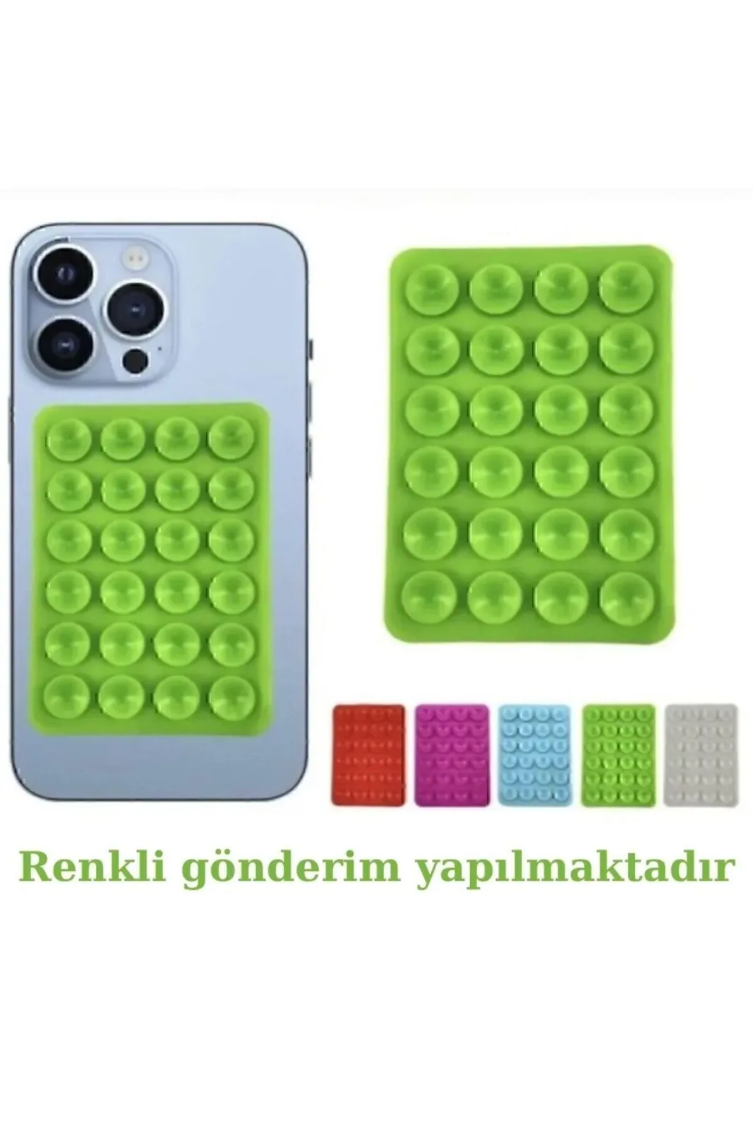Güçlü Tutucu Vantuzlu Silikon Cep Telefonu Kapağı Sabitleme Pedi