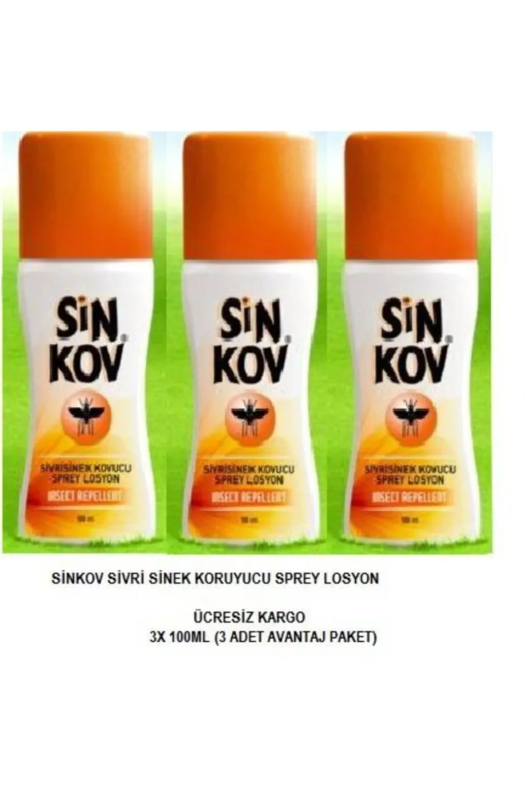 Sivrisinek Kovucu Losyon Sinek Koruyucu Spray 3x100 Ml.