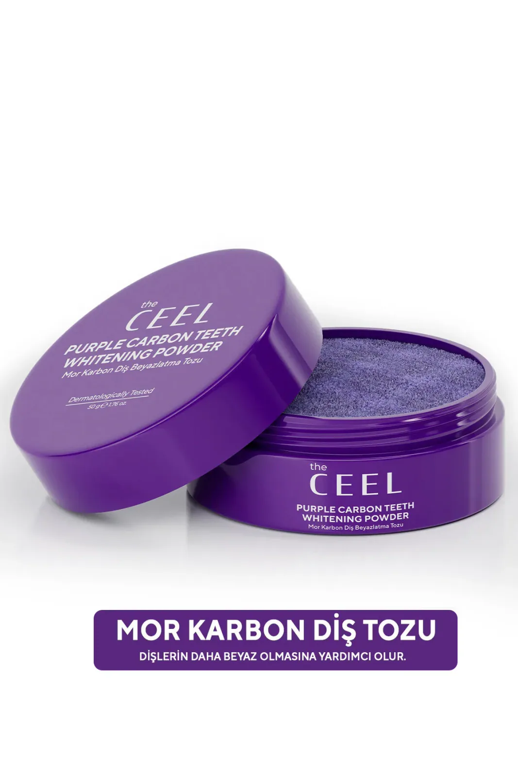 Diş Beyazlatıcı Aktif Mor Karbon Diş Tozu 50 gr