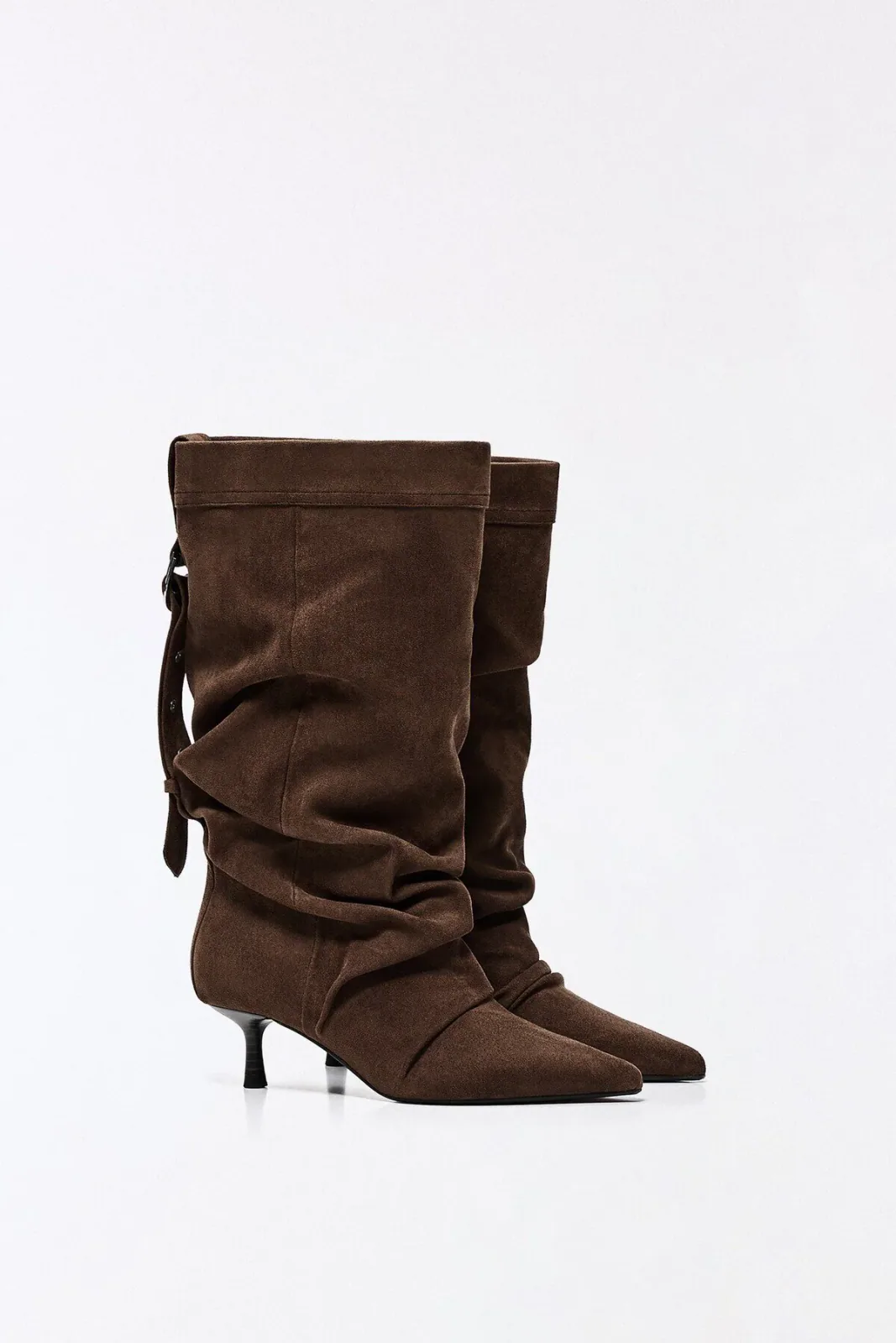 Ayarlanabilir Slouchy Topuklu Bot