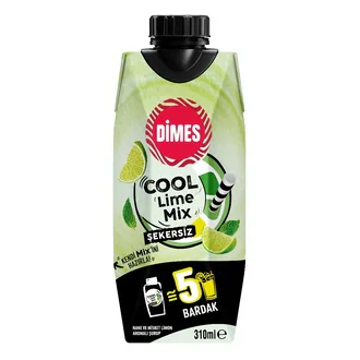 Dimes Cool Lime Mix Şekersiz 310 Ml