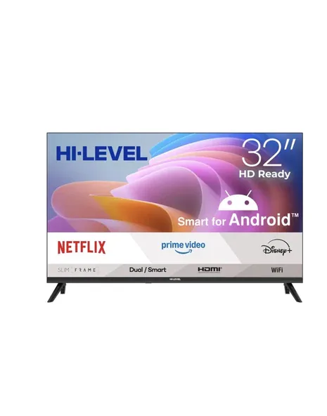 Hi Level 32" Frameless HD Ready Android 14 Smart TV