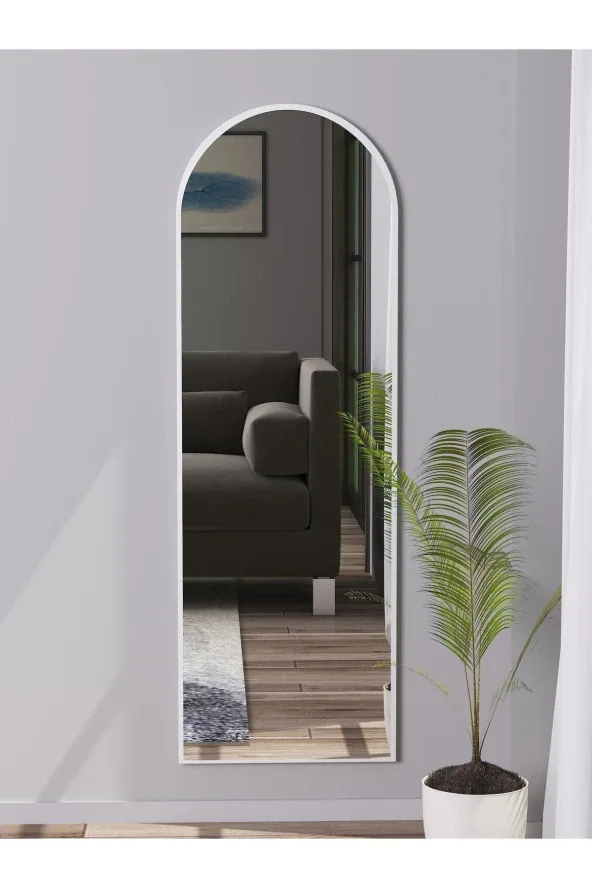 Nysamo Beyaz Antre Konsol Duvar Aynası 120x40 cm