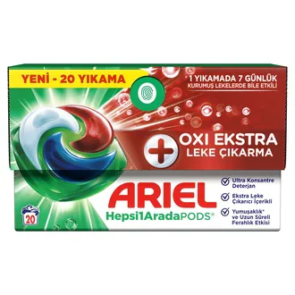 Ariel OXI PODS® Çamaşır Deterjanı Kapsülü 20'li 478 G