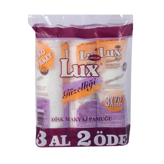 Lux Disk Makyaj Pamuğu Ekonomik Paket 3 x 70'li