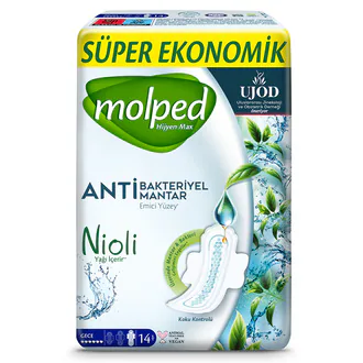 Molped Hijyen Max Süper Ekonomik Gece Hijyenik Ped 14'lü