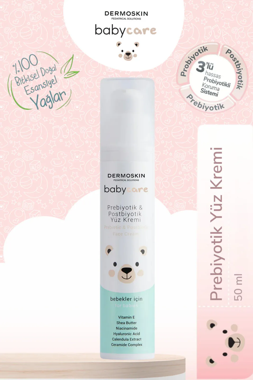 Babycare Prebiyotik & Postbiyotik Yüz Kremi 50 ml