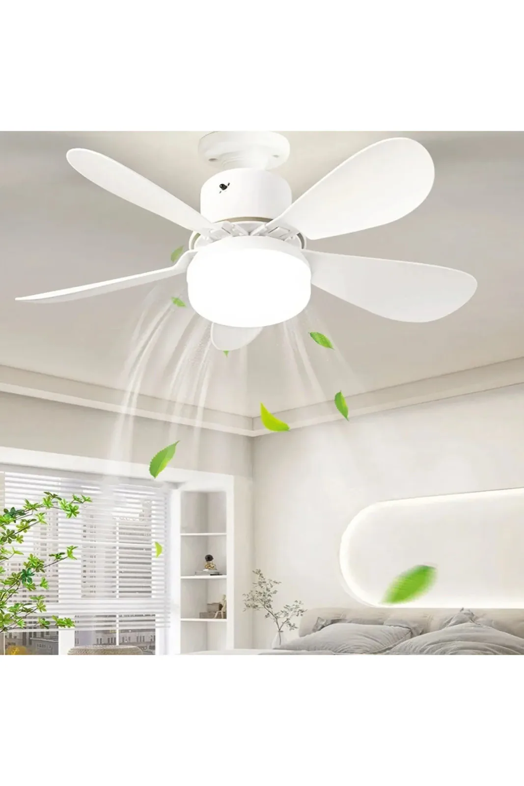 Lodos Fan LED 62W Kumandalı Işıklı Vantilatör