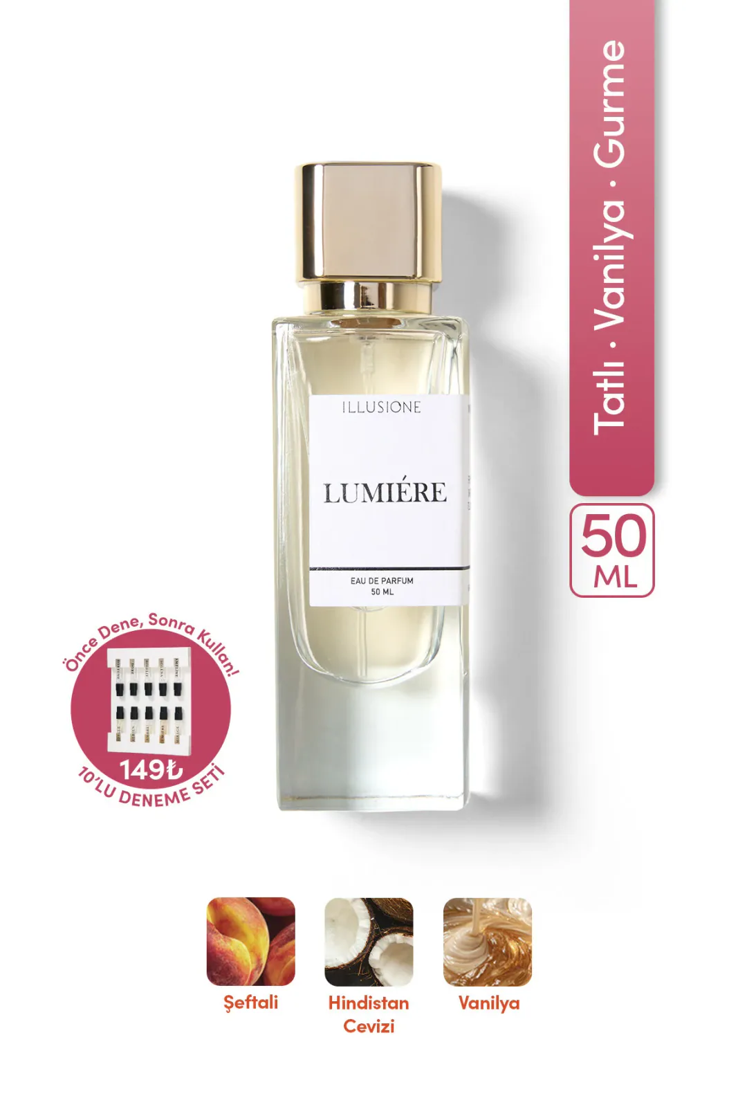 Lumiére Edp Kadın Parfüm 50ml | Tatlı Vanilya ve Narenciye