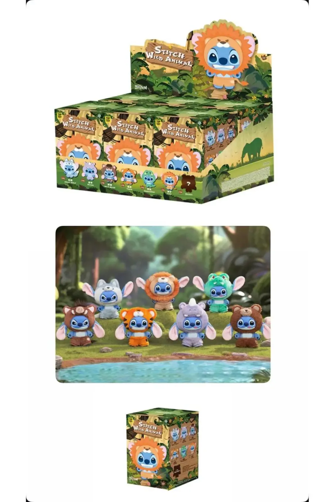 Stitch Wild Animal Figürleri Blind Box
