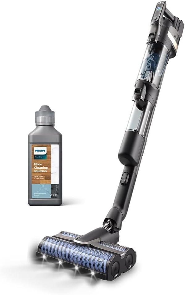 Philips 9000 Serisi AquaTrio Kablosuz Dikey Süpürge ve Temizleme Solüsyonu
