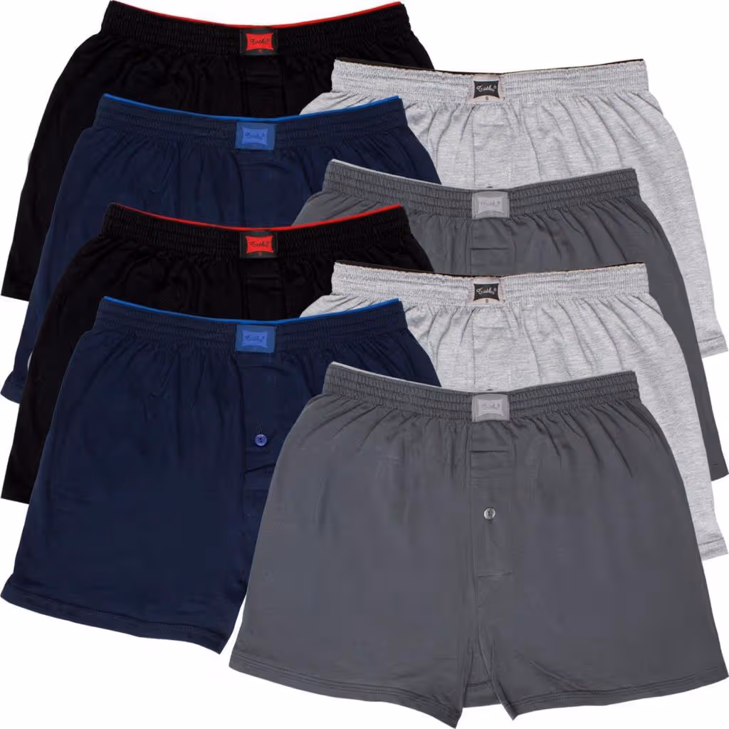 Tutku Erkek Penye Havlu Bel Boxer 8'li Karışık Renk